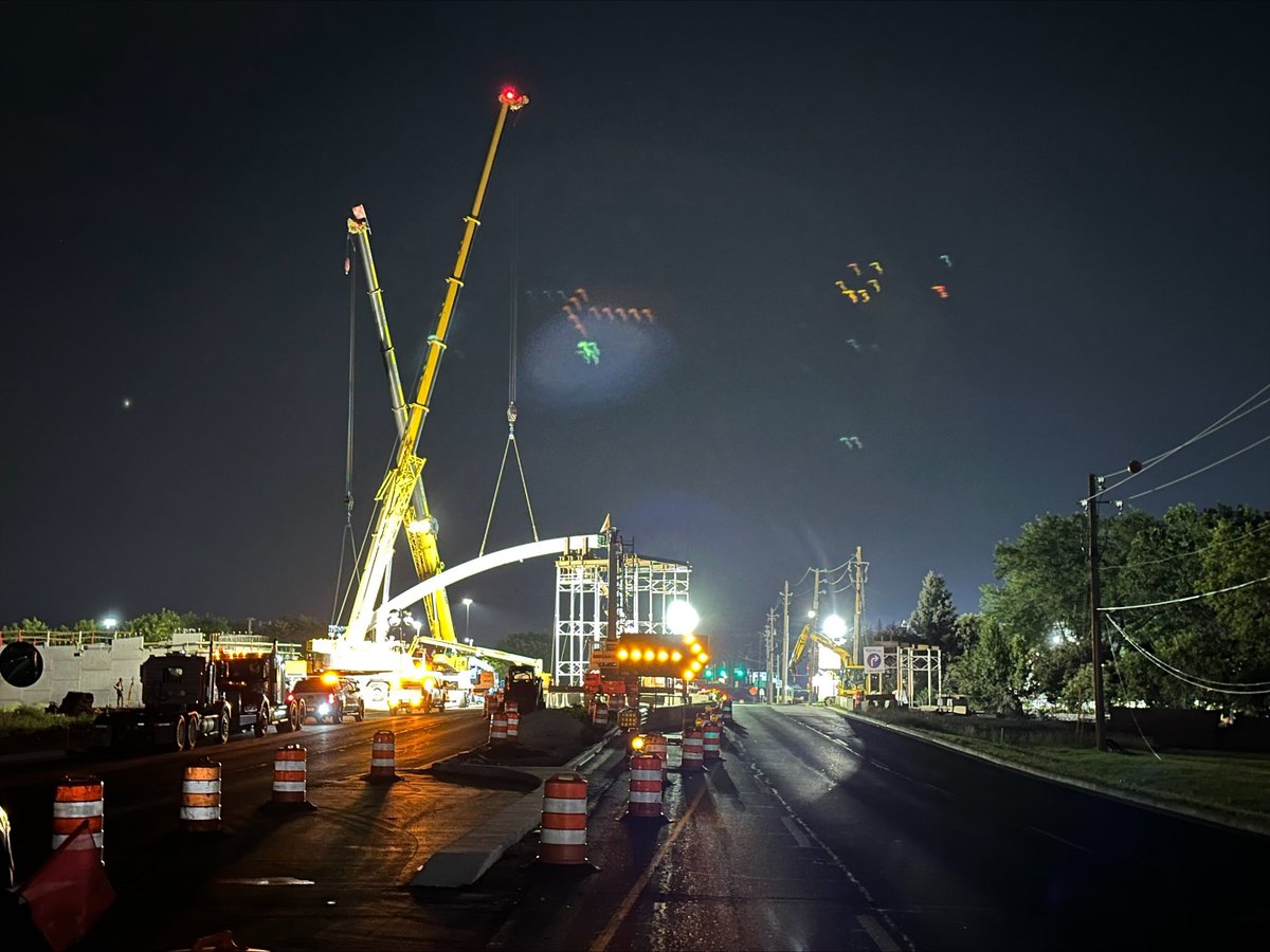 beaty_inc's tweet image. Precast arches are up on the Nickel Plate Trail bridge over 96th Street in Fishers! 👷‍♂️ Crews will be forming and pouring at the arch bases this week, stay tuned for more progress. #BeatyConstruction #NickelPlateTrail #BridgeBuild #FishersIN @FishersIN