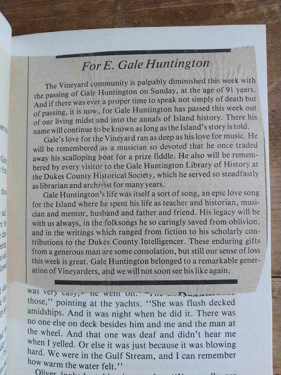 The_Common_Toad's tweet image. Before the internet people helped each other out by leaving obituary clippings in the books of the writer who died. Whether it was incidental doesn't matter. Knowledge was a different currency