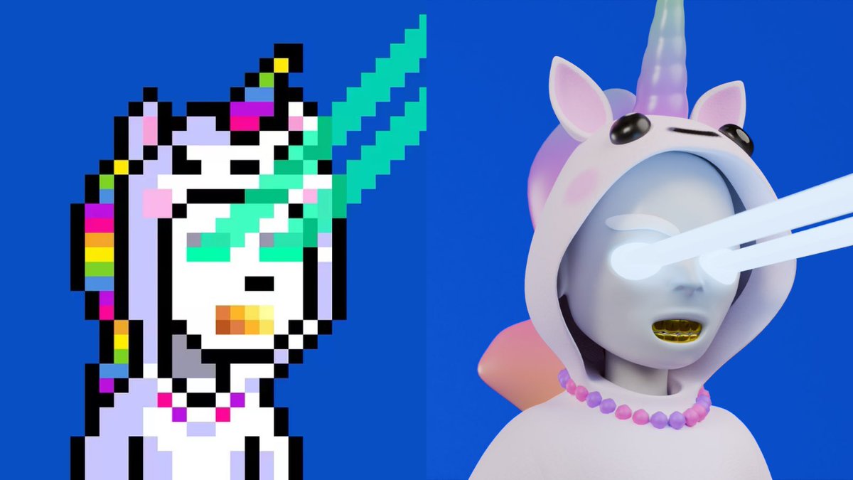 Unicorn Costume, a very sought after trait. 

An Iconic symbol of our roots.

When they show up, boy do they really show up.

3D ➡️ Soon.