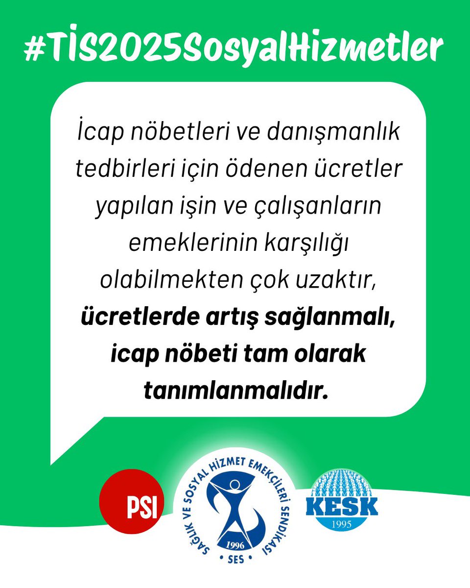 SESBATMAN's tweet photo. Sosyal Hizmetler TİS Taleplerimiz. Vazgeçmeyeceğiz.  #TİS2025SosyalHizmetler https://t.co/FPG3tnOZVt