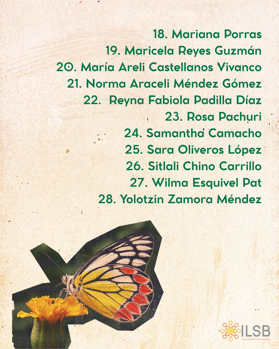 ilsb_ac's tweet image. 💜🌿 ¡Ellas son las seleccionadas del Encuentro Regional "Apuestas Feministas por la Justicia Climática"!
Gracias a todas las mujeres defensoras que postularon desde distintos territorios. Nos encontramos pronto para reflexionar y tejer acciones por una Justicia Climática…