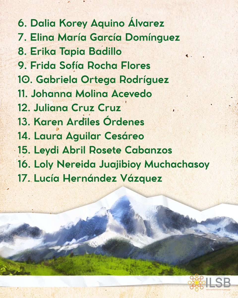 ilsb_ac's tweet image. 💜🌿 ¡Ellas son las seleccionadas del Encuentro Regional "Apuestas Feministas por la Justicia Climática"!
Gracias a todas las mujeres defensoras que postularon desde distintos territorios. Nos encontramos pronto para reflexionar y tejer acciones por una Justicia Climática…