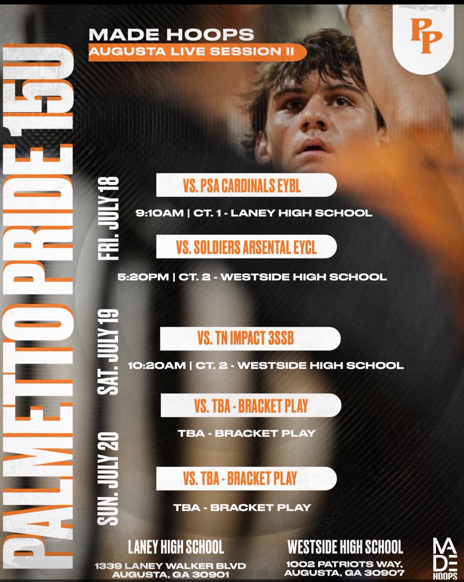 Ayden Leith (@aydenleith2028) on Twitter photo I’ll be <a href="/madehoops/">MADE Hoops</a> Augusta Live session ll this weekend schedule below‼️
<a href="/CoachKhalilS/">Khalil Shakir 🏀</a> <a href="/JamieShaw5/">Jamie Shaw</a> <a href="/AndrewBaxleySC/">Andrew Baxley</a> <a href="/CoachJustinGray/">Justin Gray</a> <a href="/kylegi1/">Kyle Gibbs</a> <a href="/CoachCohen10/">Cody Cohen</a> <a href="/kylenbutler/">Kylen Butler</a> <a href="/Lightfr2/">Ryne Lightfoot</a> <a href="/Swanny1973/">Bret Swanson</a> I’ll be <a href="/madehoops/">MADE Hoops</a> Augusta Live session ll this weekend schedule below‼️
<a href="/CoachKhalilS/">Khalil Shakir 🏀</a> <a href="/JamieShaw5/">Jamie Shaw</a> <a href="/AndrewBaxleySC/">Andrew Baxley</a> <a href="/CoachJustinGray/">Justin Gray</a> <a href="/kylegi1/">Kyle Gibbs</a> <a href="/CoachCohen10/">Cody Cohen</a> <a href="/kylenbutler/">Kylen Butler</a> <a href="/Lightfr2/">Ryne Lightfoot</a> <a href="/Swanny1973/">Bret Swanson</a>