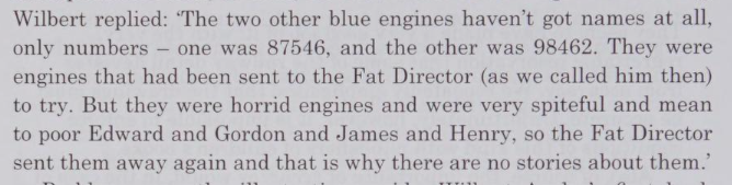 MaxMan1245's tweet image. This is nowhere near what Awdry intended when writing that letter all those years ago, but it&apos;d be really funny if the two engines were completely chill with Thomas the whole time they were on Sodor, since the letter never mentions him as one of the engines they were rude to.