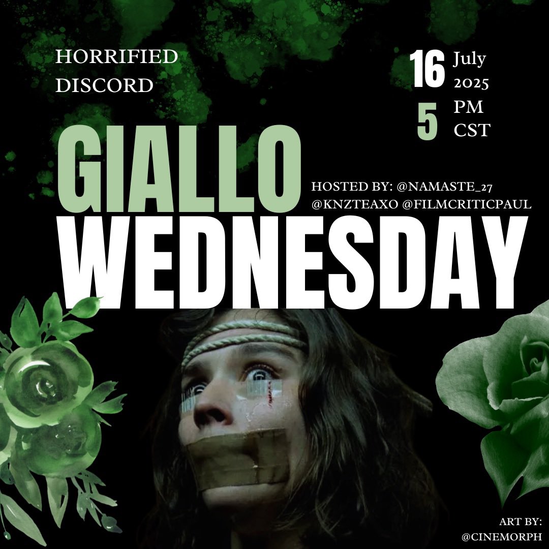 namaste_27's tweet photo. Tonightβs #GialloWednesday has began!! Come join me over on the @horrifiediscord for a killer time! https://t.co/Br02hotrjM