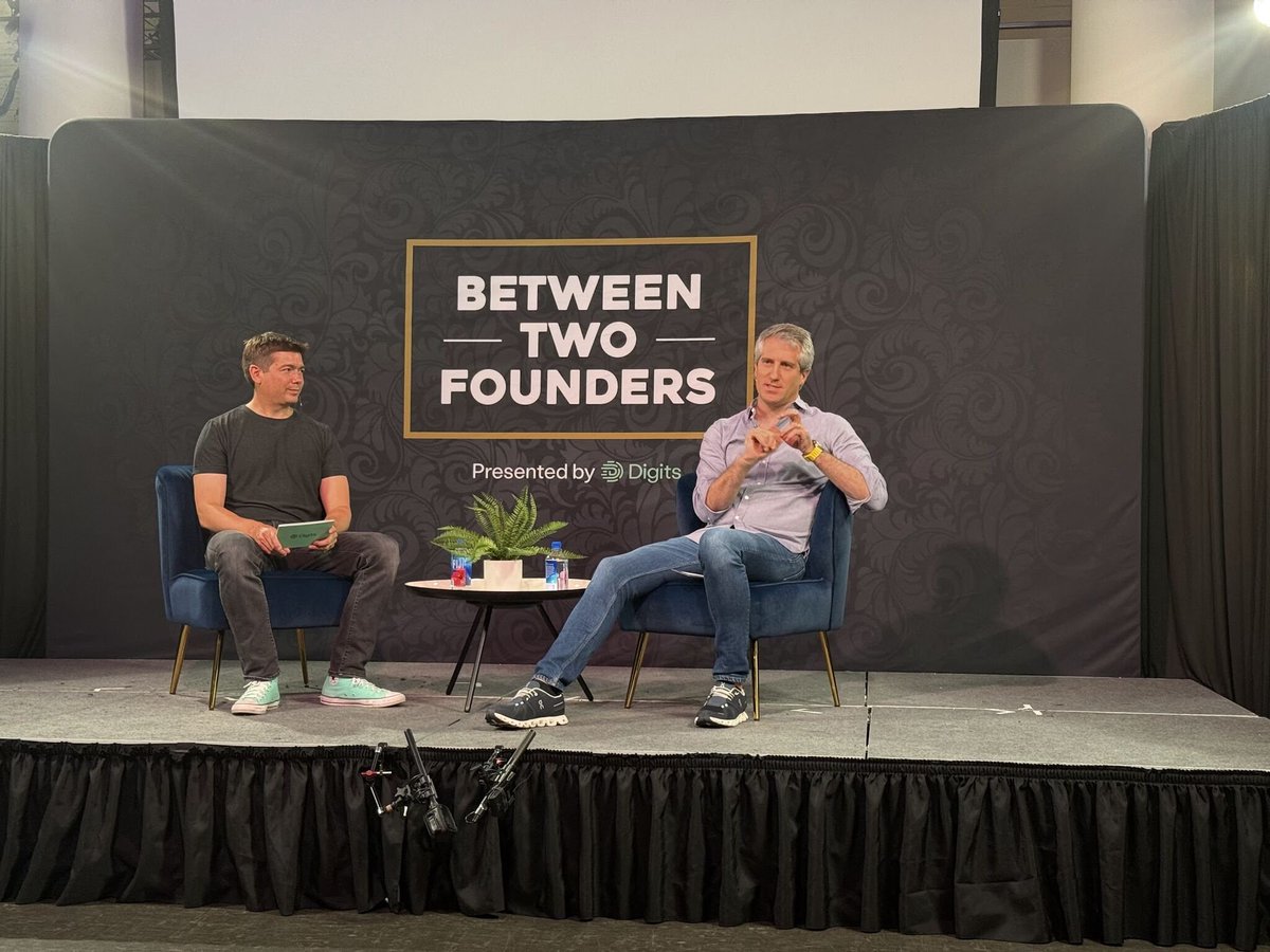 Amycruz0x's tweet image. Great listening to @jeffseibert , CEO of Digits & @jgreze former CTO of Plaid, yesterday in SF at the Between Two Founders event.
Insightful session on building, fundraising, and navigating startup life.
Always inspiring to learn from founders who’ve been on the frontlines