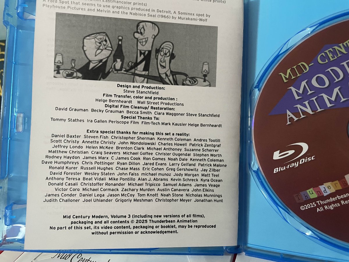 VictorCoro10's tweet image. Honestly, I’m just honored that my name is even featured on a Blu-ray release, no less 😭  

#classicanimation #blurays #1950s #vlog #special #thunderbeananimation #thunderbean #thunderbeanshop #classiccartoons #animation #midcentury