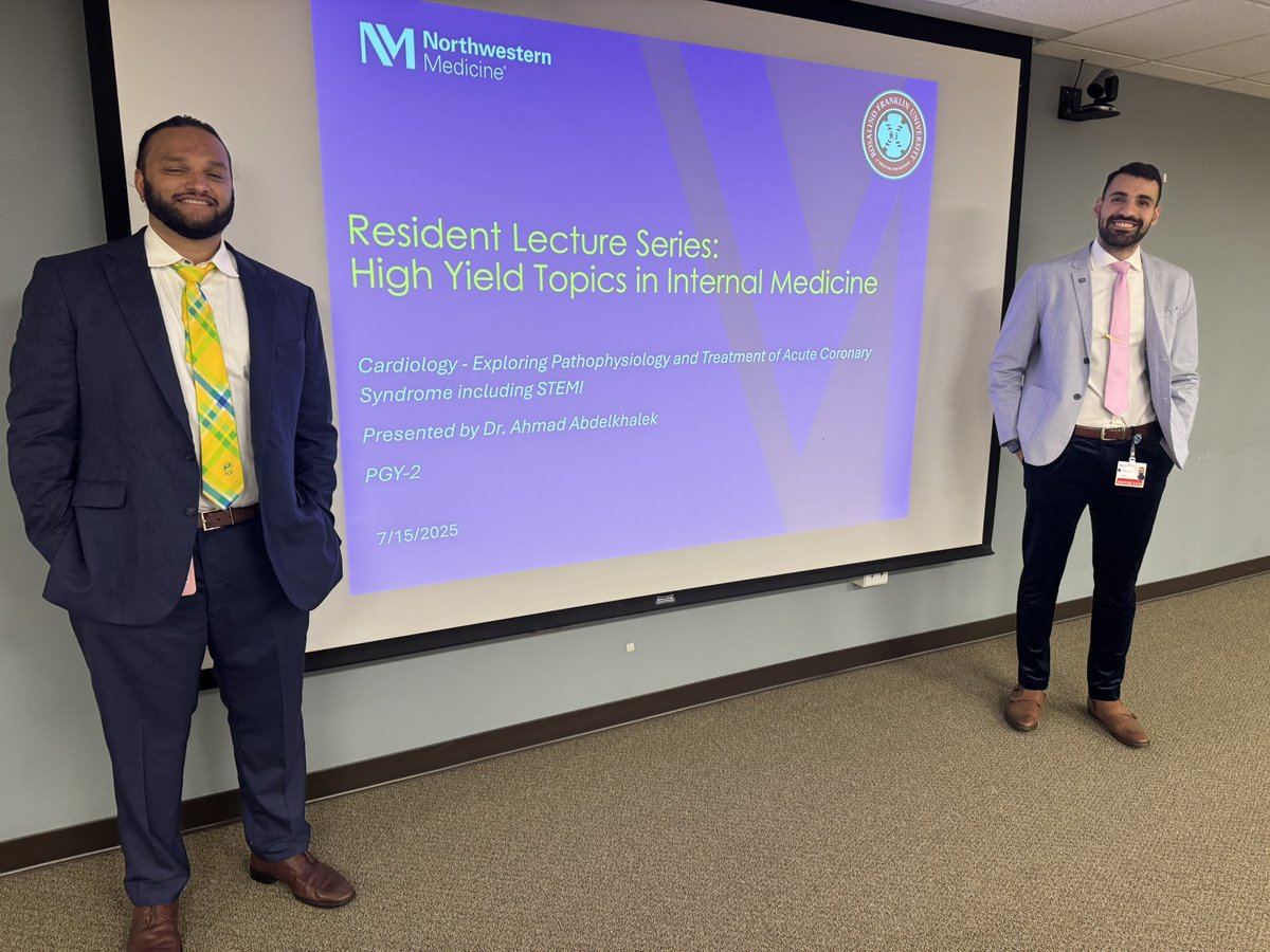 ahmad_m_l's tweet photo. Honored to kick off the first talk in the Resident Lecture Series, helping @ChicagoMedEdu students tackle core internal med topics. Grateful to Dr. Ted Lorenc &amp; Dr. Harin Shah for the opportunity!

 #InternalMedicine 
#Medx #MedEd #blessed #CardioEd https://t.co/TdTNeahNXi