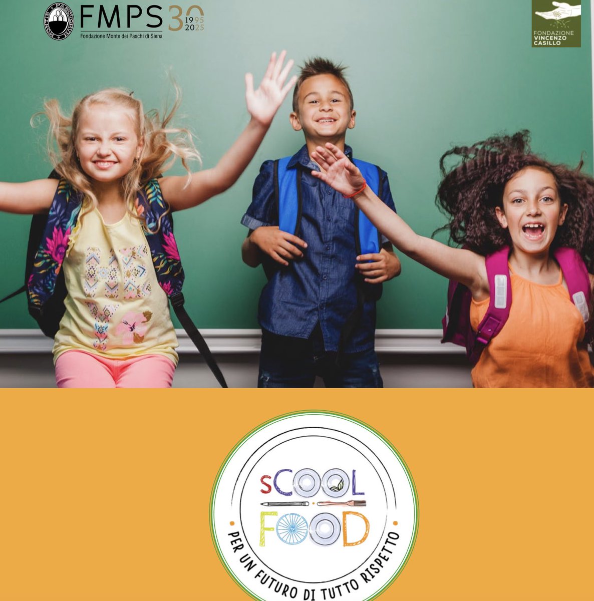 Si rinnova anche per il prossimo anno scolastico 2025/26 la nostra collaborazione con sCOOLFOOD in alcune scuole pugliesi, il percorso di educazione allo #svilupposostenibile, alla cittadinanza globale, ai diritti umani e alla diversità culturale ideato dalla Fondazione Mps,