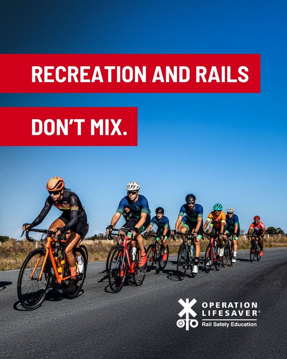 olinational's tweet image. As you get outside this summer, keep recreational activities off and away from railroad tracks! Stay off, stay away and stay safe!
#SeeTracksThinkTrain