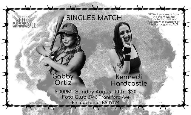 Philadelphia PA, August 10th!

Deppen/Claxton
Demanto/Henderson/Donst
Tag Gauntlet 
&amp; More

You, Me, Us: A Benefit For Jeff Cannonball
August 10th
Foto Club
3743 Frankford Ave
Philadelphia PA

Tix $20 (All money to be donated to Jeff Cannonball)

tickettailor.com/checkout/view-…