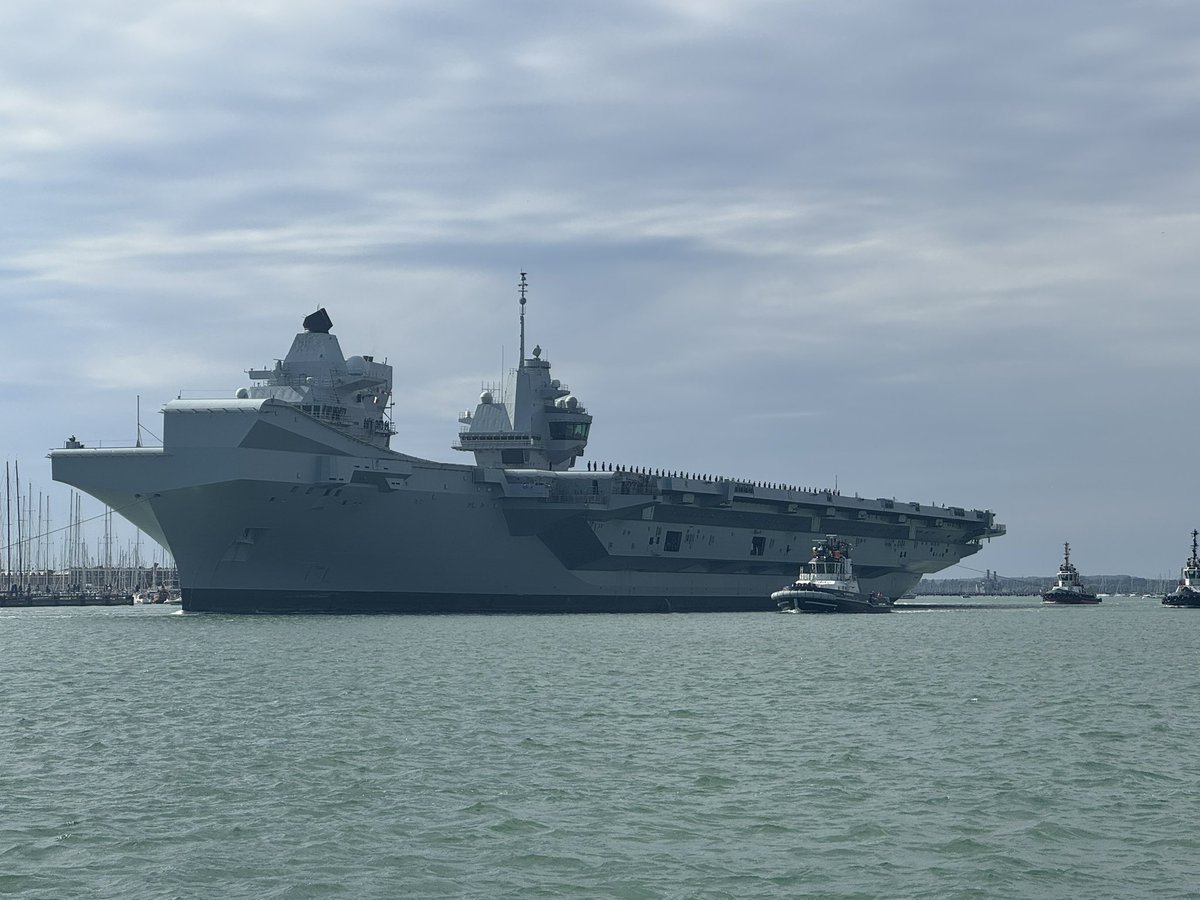 Amanda Louise Martin (@amandamartinmp) on Twitter photo Watching <a href="/RoyalNavy/">Royal Navy</a> ships leave our city always makes me feel proud.
Tonight was even more emotional as many of us watched and waved from the shore the <a href="/HMSQNLZ/">HMS Queen Elizabeth</a> air craft carrier.
Fair winds and following seas to all those aboard, especially to my very own precious cargo. Watching <a href="/RoyalNavy/">Royal Navy</a> ships leave our city always makes me feel proud.
Tonight was even more emotional as many of us watched and waved from the shore the <a href="/HMSQNLZ/">HMS Queen Elizabeth</a> air craft carrier.
Fair winds and following seas to all those aboard, especially to my very own precious cargo.