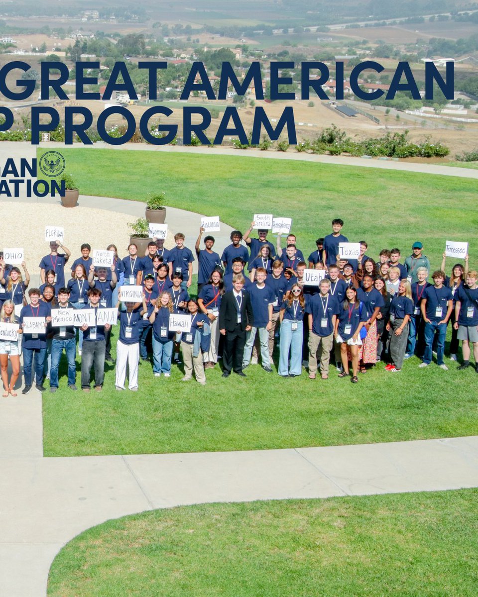 RonaldReaganEDU's tweet image. Earlier this week, we welcomed 135 high school students from 30 states—along with two students from Israel—for our Great American Leadership Program.
Stay tuned for our winter high school retreat, coming soon 👀