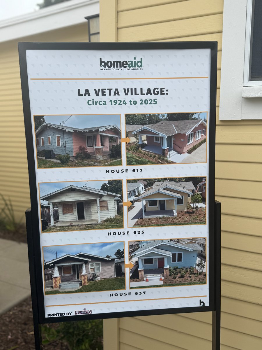 City of Orange (@cityoforangeca) on Twitter photo Today Mayor Dan Slater and Councilmember Arianna Barrios helped dedicate La Veta Village, a new 20-bed affordable housing development.
This project is a collaboration between the City of Orange, <a href="/homeaidoc/">HomeAid Orange County</a>, & <a href="/CalOptima/">CalOptima</a> to offer seniors and families a secure place to call home. Today Mayor Dan Slater and Councilmember Arianna Barrios helped dedicate La Veta Village, a new 20-bed affordable housing development.
This project is a collaboration between the City of Orange, <a href="/homeaidoc/">HomeAid Orange County</a>, & <a href="/CalOptima/">CalOptima</a> to offer seniors and families a secure place to call home.