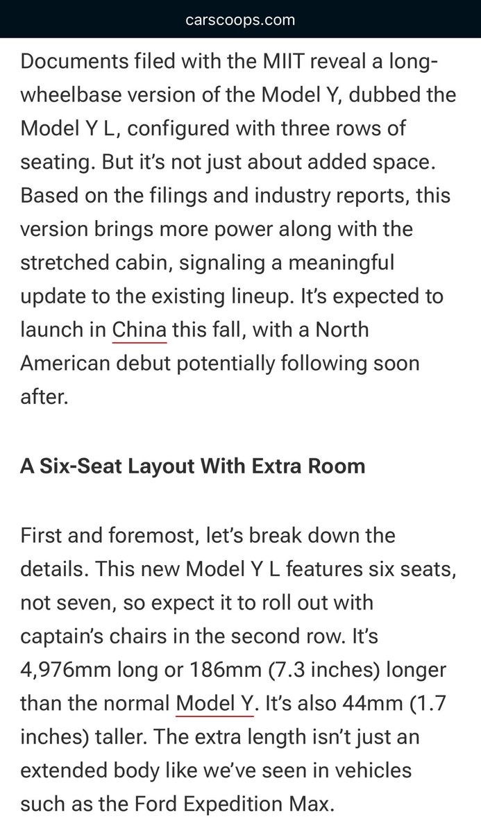_SFTahoe's tweet image. TESLA CHINA: NEW MODEL Y L
Tesla, the company with the lowest COGS per vehicle, ups its game! How will competitors compete? 8 reasons the new Model Y L is a game-changer:
♦️ LOWERS COGS FOR ALL EVs
Model Y L boosts production on existing lines. Optimized factories cut COGS for…