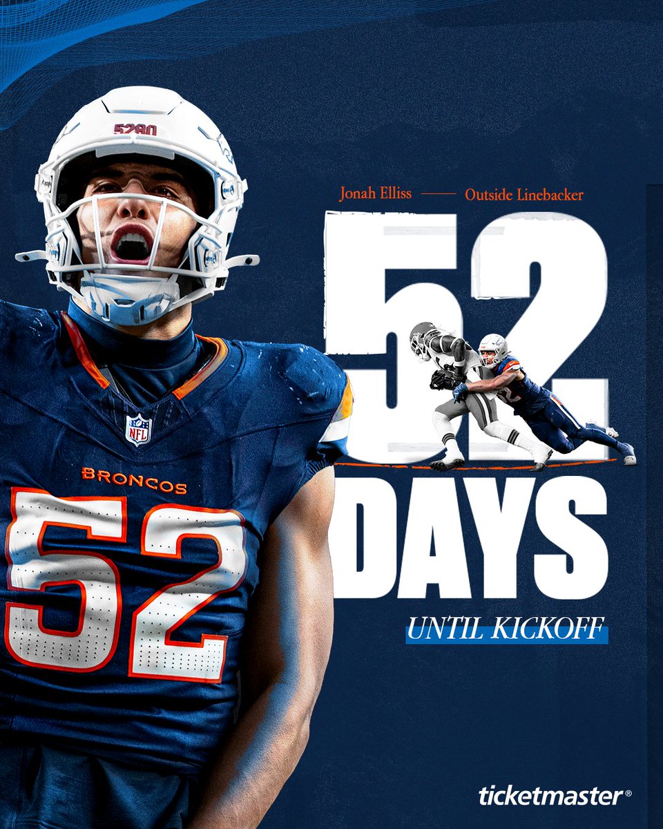 Denver Broncos (@broncos) on Twitter photo How excited are you for kickoff at <a href="/EmpowerField/">Empower Field at Mile High</a>? 👀
<a href="/jonah_elliss/">Jonah Elliss</a> x #BroncosCountry How excited are you for kickoff at <a href="/EmpowerField/">Empower Field at Mile High</a>? 👀
<a href="/jonah_elliss/">Jonah Elliss</a> x #BroncosCountry