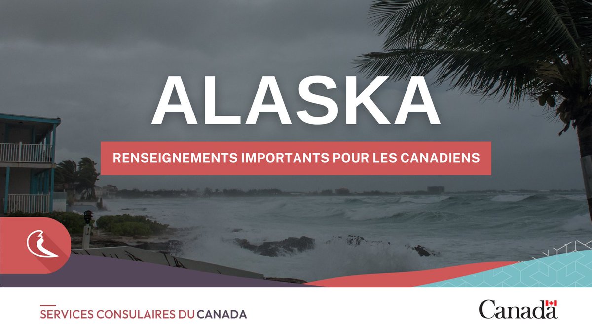 VoyageGdC's tweet image. Nous avons mis à jour nos conseils aux voyageurs pour les #ÉtatsUnis en raison d’un avertissement au tsunami en vigueur en #Alaska. Plus de détails ici: voyage.gc.ca/destinations/e…