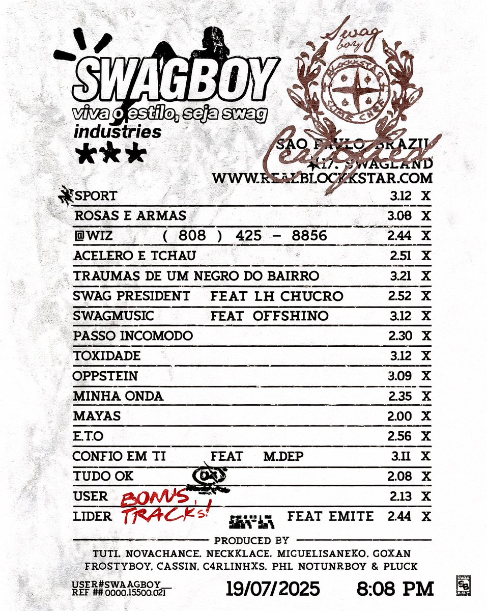 SWAGBOY DIA 19 ÀS 8:08 DA NOITE HAHA