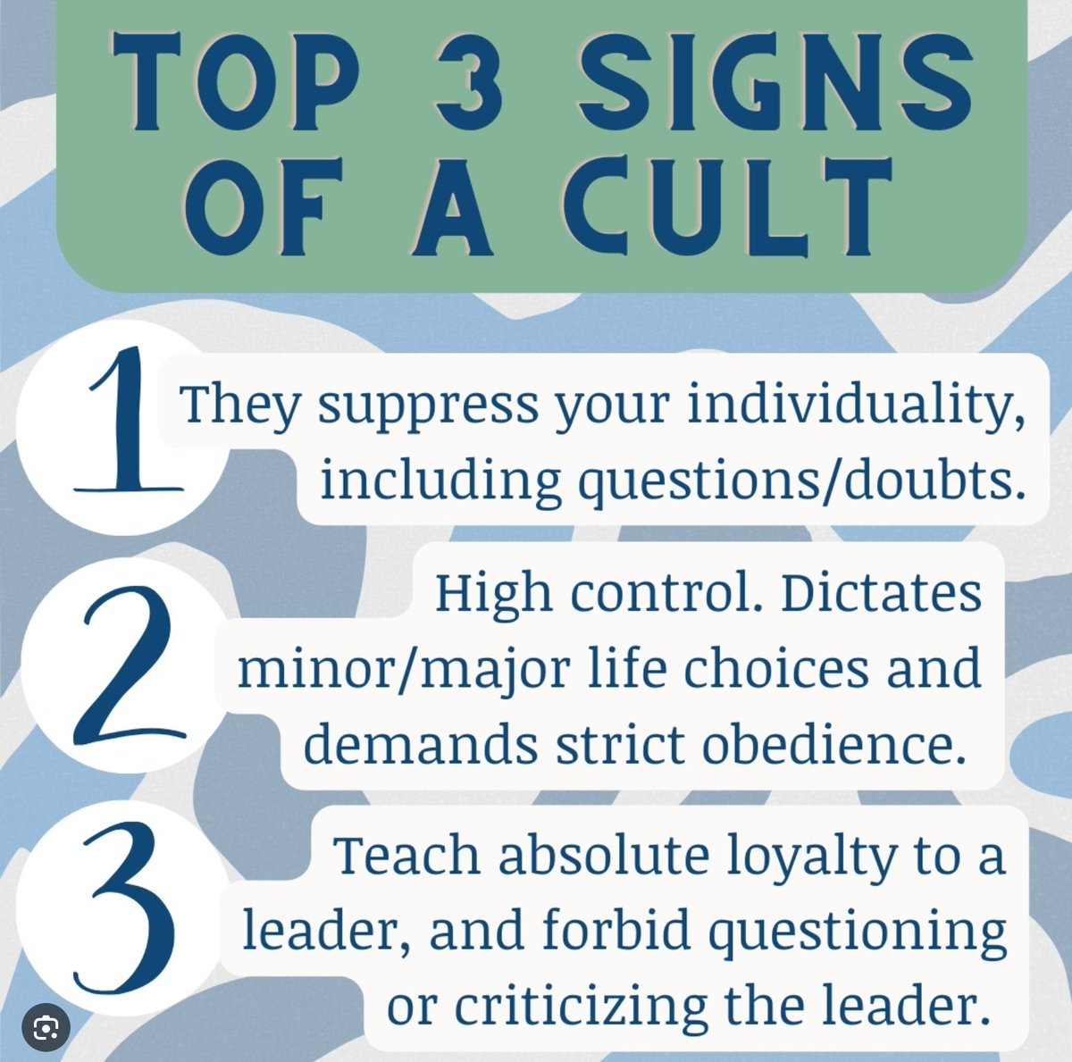 1) It's OK to question questionable things.
2) It's OK to not be obedient at all times.
3) It's OK to criticize!
I can't believe that I need to say these things.