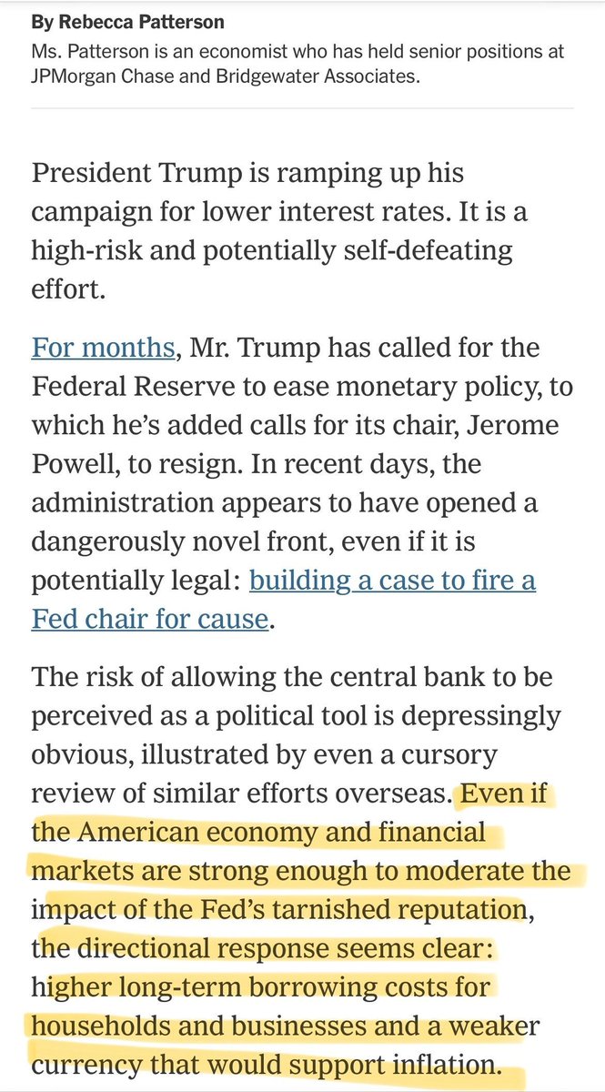 RepThompson's tweet image. The President appointed Jerome Powell in 2017 and since then, Chairman Powell has led our country through the COVID-19 pandemic and achieved a soft landing, helping ensure we didn’t slip into a recession. The President’s efforts to undermine Chairman Powell are unlawful and…