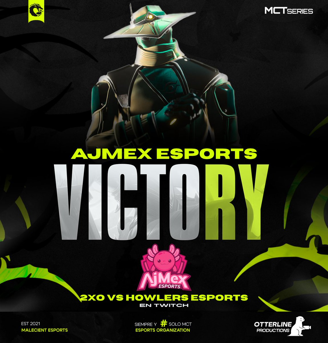 🐲| ¡VICTORIA DE <a href="/TeamAjmex/">Team AjMex</a> !
🖤| 2x0 ante <a href="/HowlersEsports_/">Howlers_Esports</a> 
💚| ¡CLASIFICADOS A SEMIFINALES!
🩶| Último cupo asegurado
🤍| Producido por <a href="/OtterlineP/">OtterlineProductions</a> 
🎙️| Cast: <a href="/ArockOficial/">Arock</a> &amp; <a href="/iZAKame/">AKame</a>
🐉| #MCTseries #SoloMCT