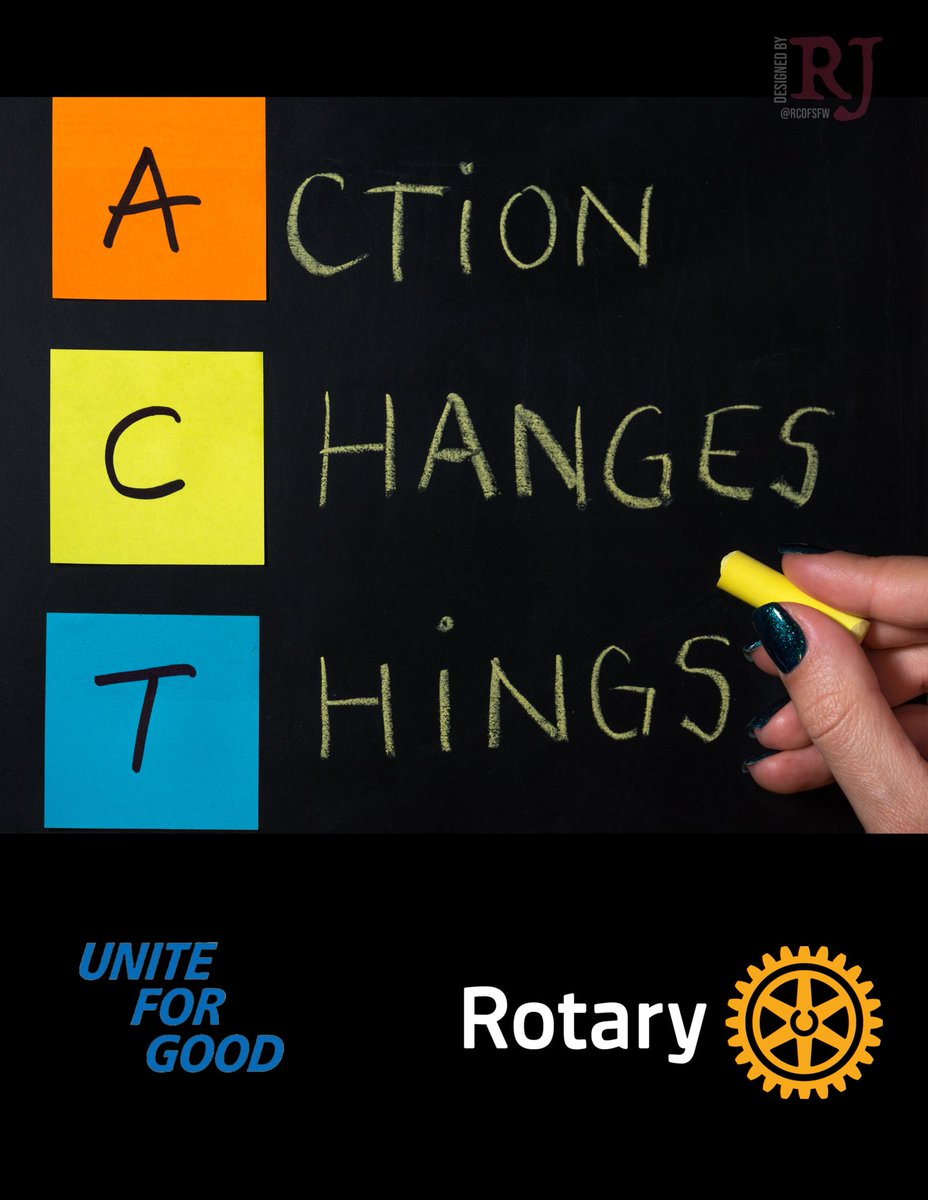 No matter how small, a step forward breaks the cycle of “what if” and moves us toward impact. Whether you’re lending a hand, starting a project, or speaking up for what’s right, action turns intention into transformation.
In Rotary, momentum matters. Let’s keep moving !