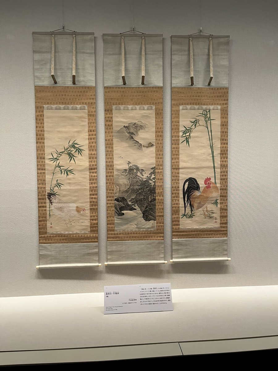 maywonder0513's tweet image. 三井記念美術館に行ってきました‼️一部写真撮影OKでした。花と鳥展、雅でした😊