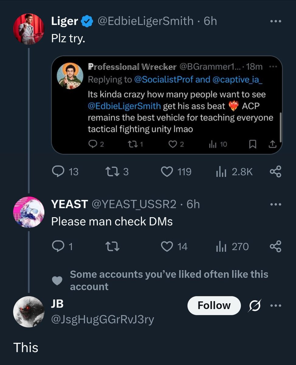 secondbyfarce's tweet image. they are trying to reel in Eddie because they are genuinely scared he will get hurt. not surprised, I would be scared for him too