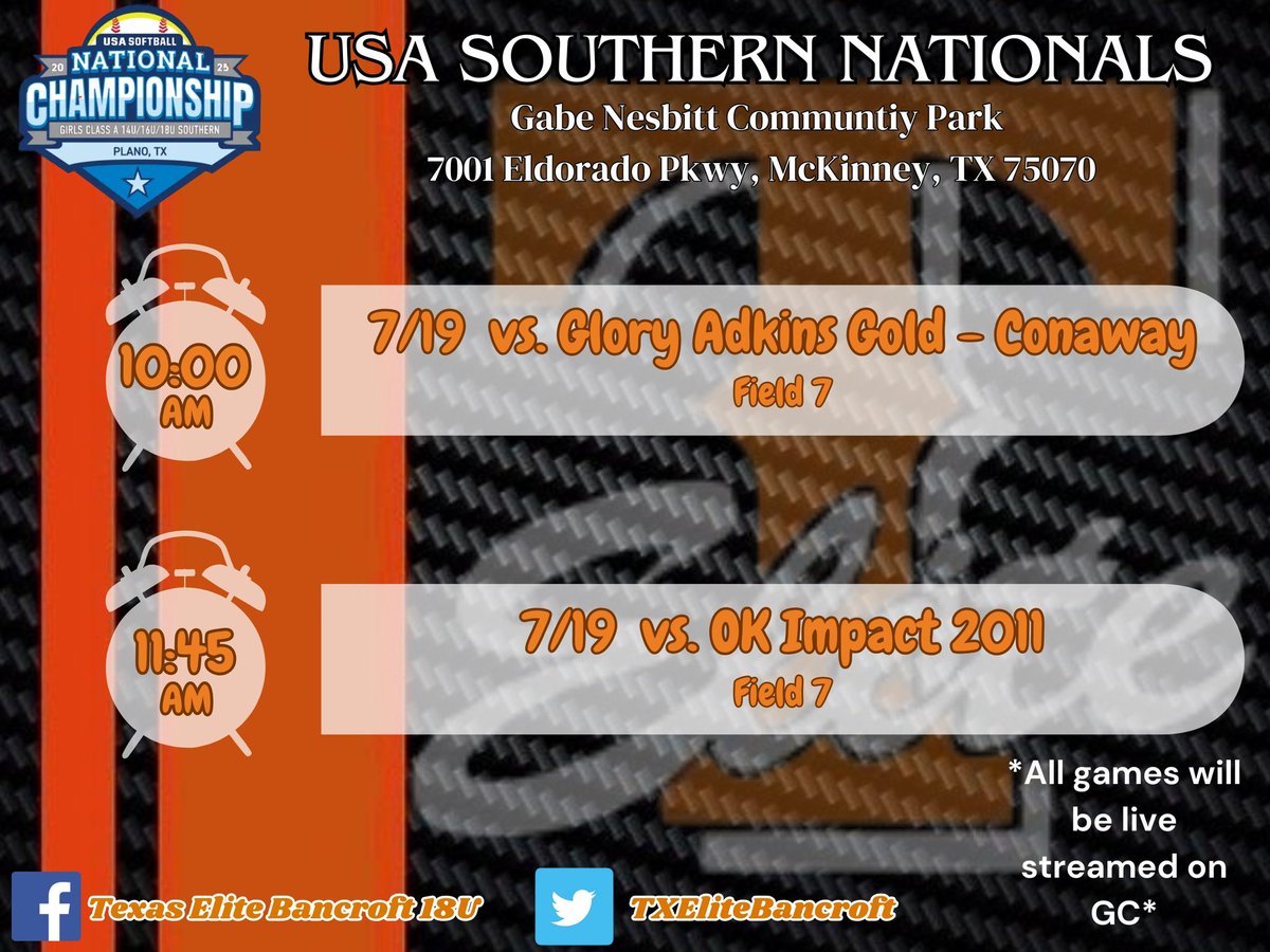 Come see us this weekend in McKinney!!
#USASouthernNational #BeElite