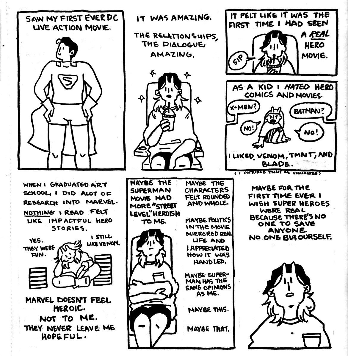 GhostPatchComix's tweet photo. Saw the #Superman #SupermanMovie and had some thoughts. https://t.co/Rl1k269Gt2