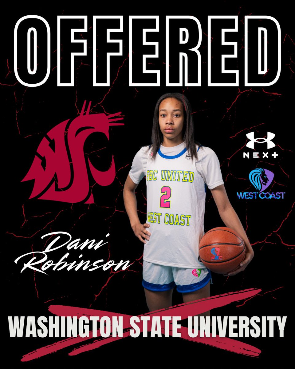 2027 5’10 PG Dani Robinson has earned an offer to Washington State University. 

#FBCWestCoast