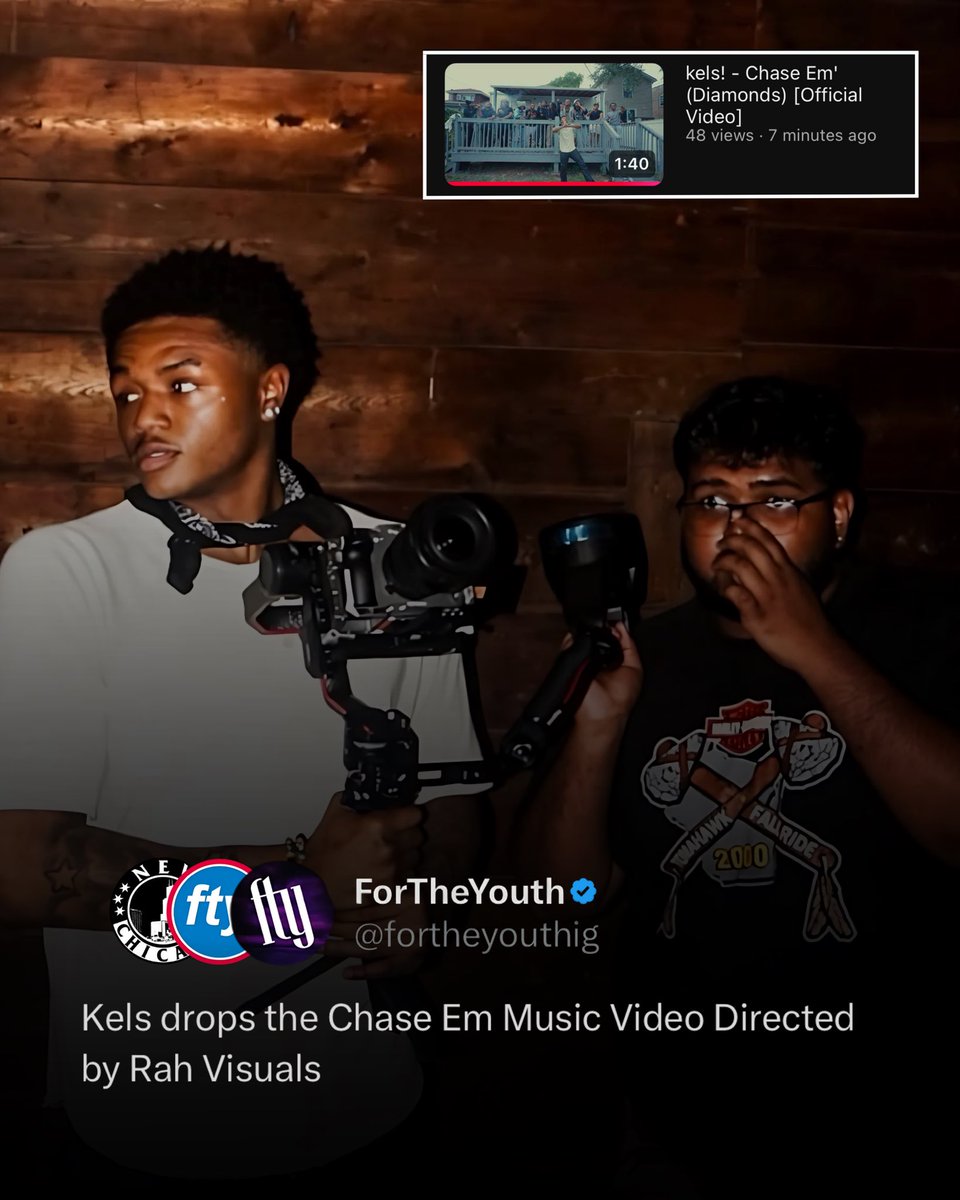fortheyouthig's tweet photo. #Kels drops the music video for Chase Em directed by #RahVisuals https://t.co/4XzlVM87IB