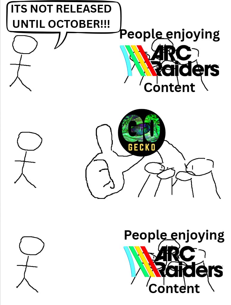 Geck0I's tweet image. I got this gem depicting a comment for you guys. @ARCRaidersGame @EmbarkStudios