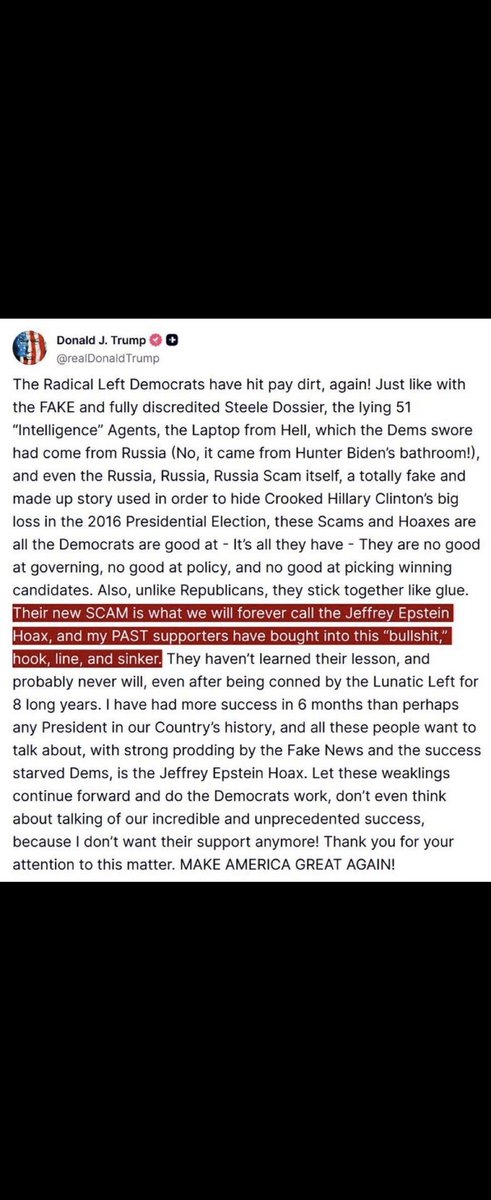 This is madman behavior. Y'all know that, right? This is quite literally insane, psychotic, madman behavior. 

Let's have a baseline bar that an abusive narcissist is a bridge too far, ok?? If we can't hit that bar, neither candidate deserves support and neither should get it.