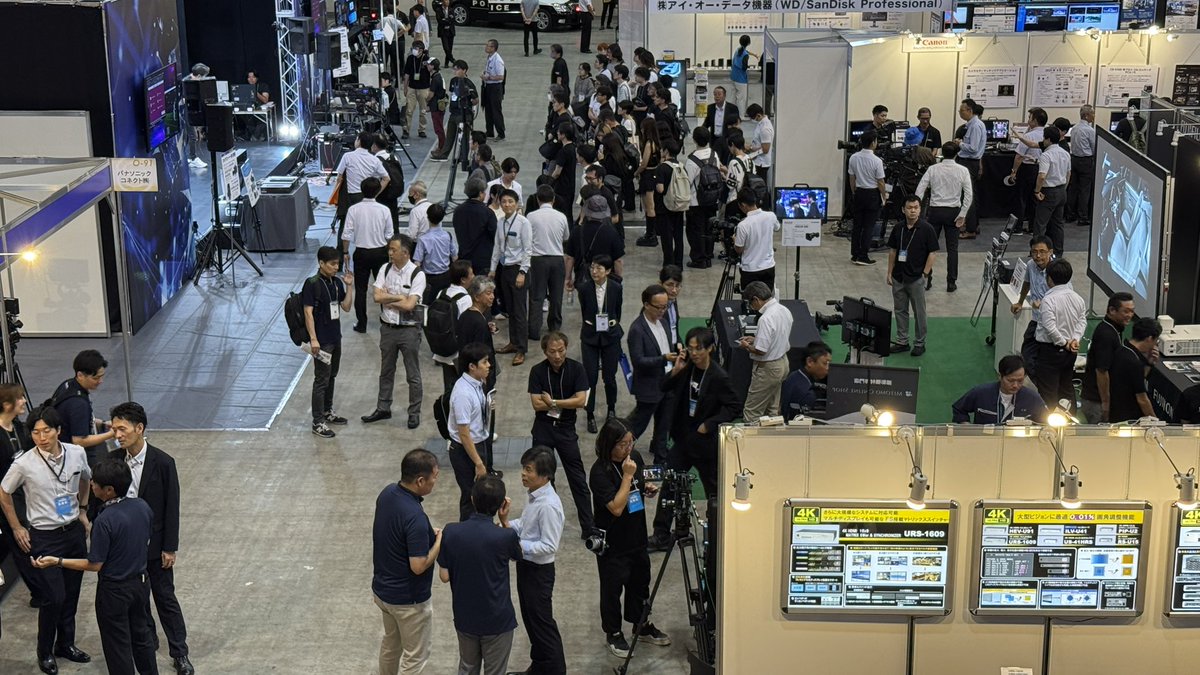 九州放送機器展2025
開催1日目の来場者数は1556名でした。ありがとうございました！