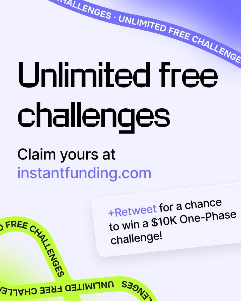 We’re giving away unlimited free $5K One-Phase challenges. 

Just head to our main page, click on the giveaway banner, sign up with Google, read the rules, install your loyalty card, and claim your challenge! 🔥

+50% more PlusPoints on first orders, up to 1,000 PlusPoints for
