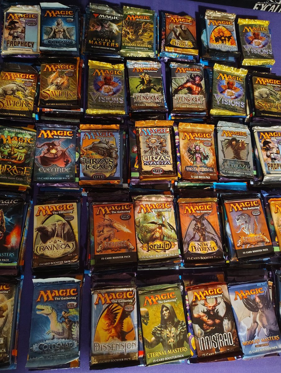 ExcaliburMTG's tweet image. Chaos Sealed Pools built! Into the opaque bags, shuffled, and ready for #steelcityspectacular !
In addition to these STELLAR sealed pools, each entry receives a bonus gift (secret lairs, playmats, collector boosters, and more!).....and then there are prizes!
Only 64 seats for…