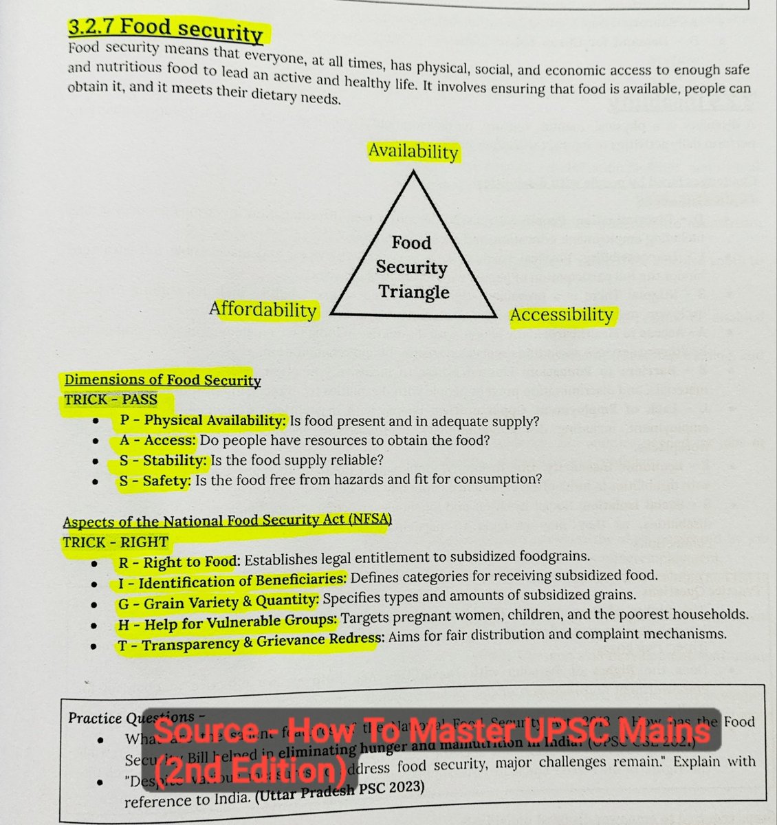 gjsontake's tweet image. 🔖Save This Pic
Topic - Food Security (GS 2- Social Justice &amp;amp; GS 3 -Economy / Agriculture)

#UPSC