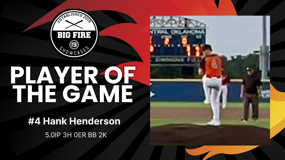 PoG: 
Hank Henderson #4 P 2026 | Olathe Northwest HS | BTL Hornets 2026 Black 

#bigfire #PoG