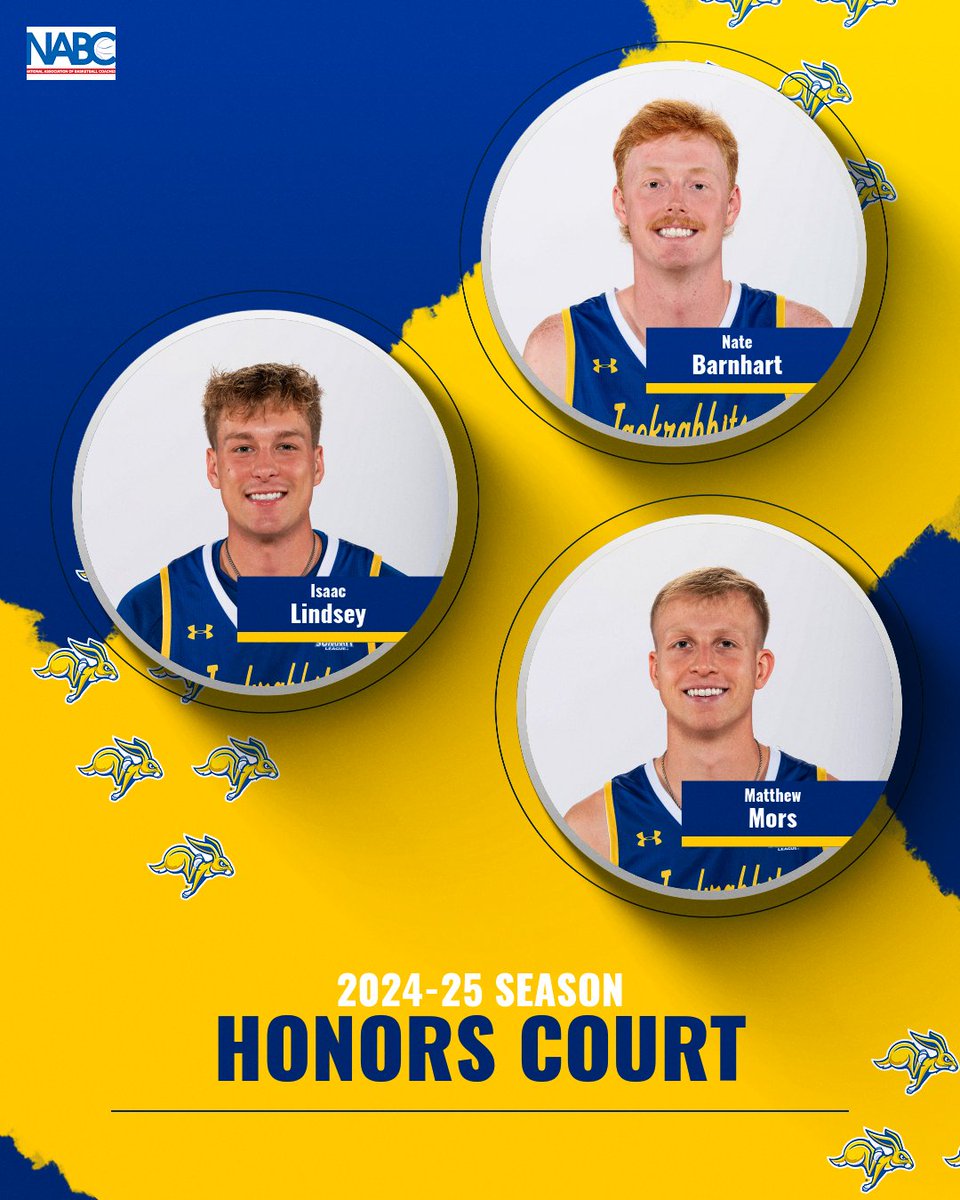 GoJacksMBB's tweet image. Team Excellence Award ✔️
NABC Honors Court Trio ✔️

We received a few academic accolades for our program&apos;s work during the 2024-25 season. 

🔗 gojacks.com/news/2025/7/17…