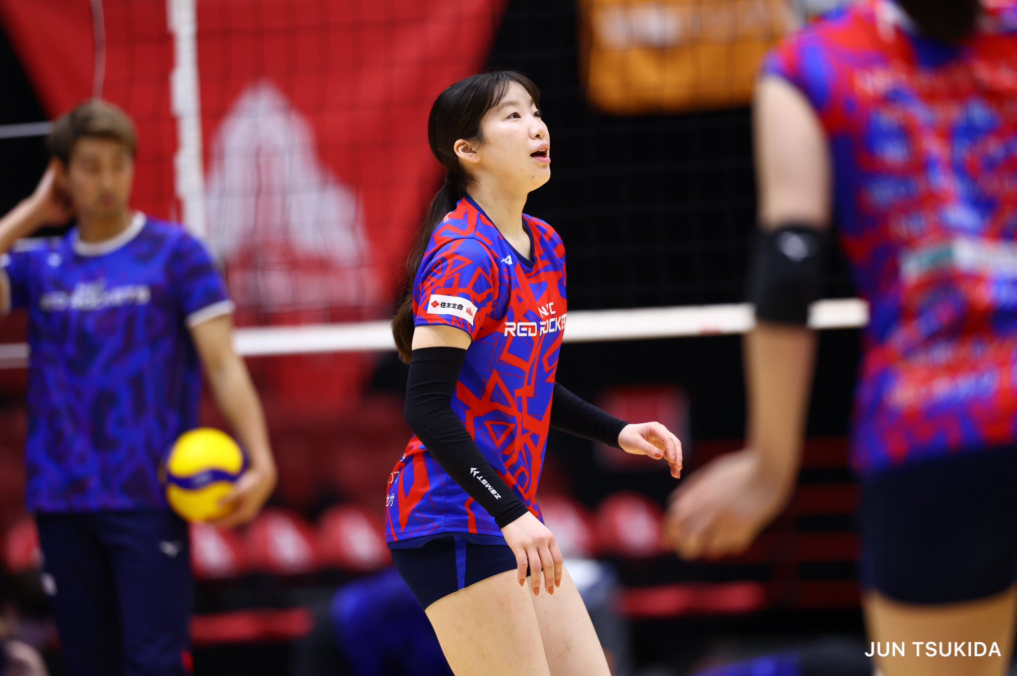 バレーボール サインボール Vリーグ レッドロケッツ NEC 9 11 20