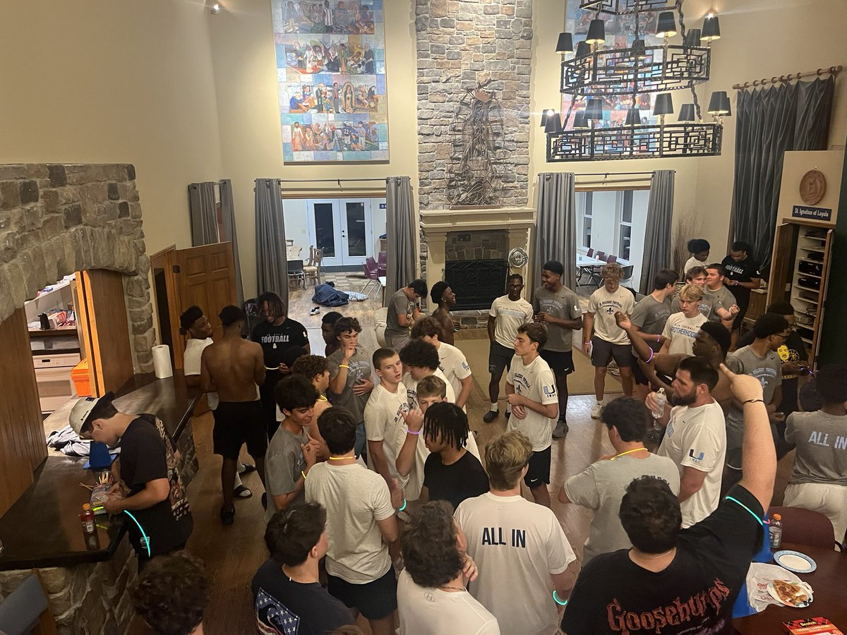 CoachAdamCruz1's tweet image. Night one of @SLUHfootball team travel camp at MDS-excited for a long day of football tomorrow! #AllIn