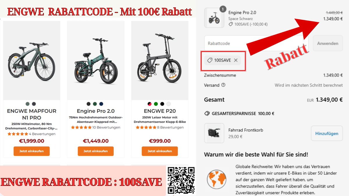 Engwerabattcode's tweet image. Engwe discount code: 100SAVE – Jetzt 100€ sparen und das kompakte Engwe P50 Citybike 2025 erleben!
🛒 Jetzt kaufen: engwe-bikes.de/?ref=TONYPHAM

#Engwe #EngweBikes #EngweEbike #EngweDiscount #EngweRabatt #EngweSale #EngweDiscountCode #EngweDiscountCode100SAVE #EngweSparen