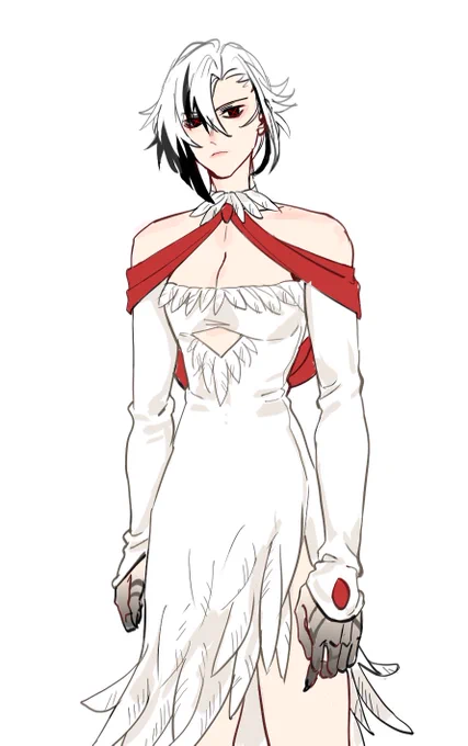 request - arlecchino in this dress, requested by Ethan! thank u so much!!