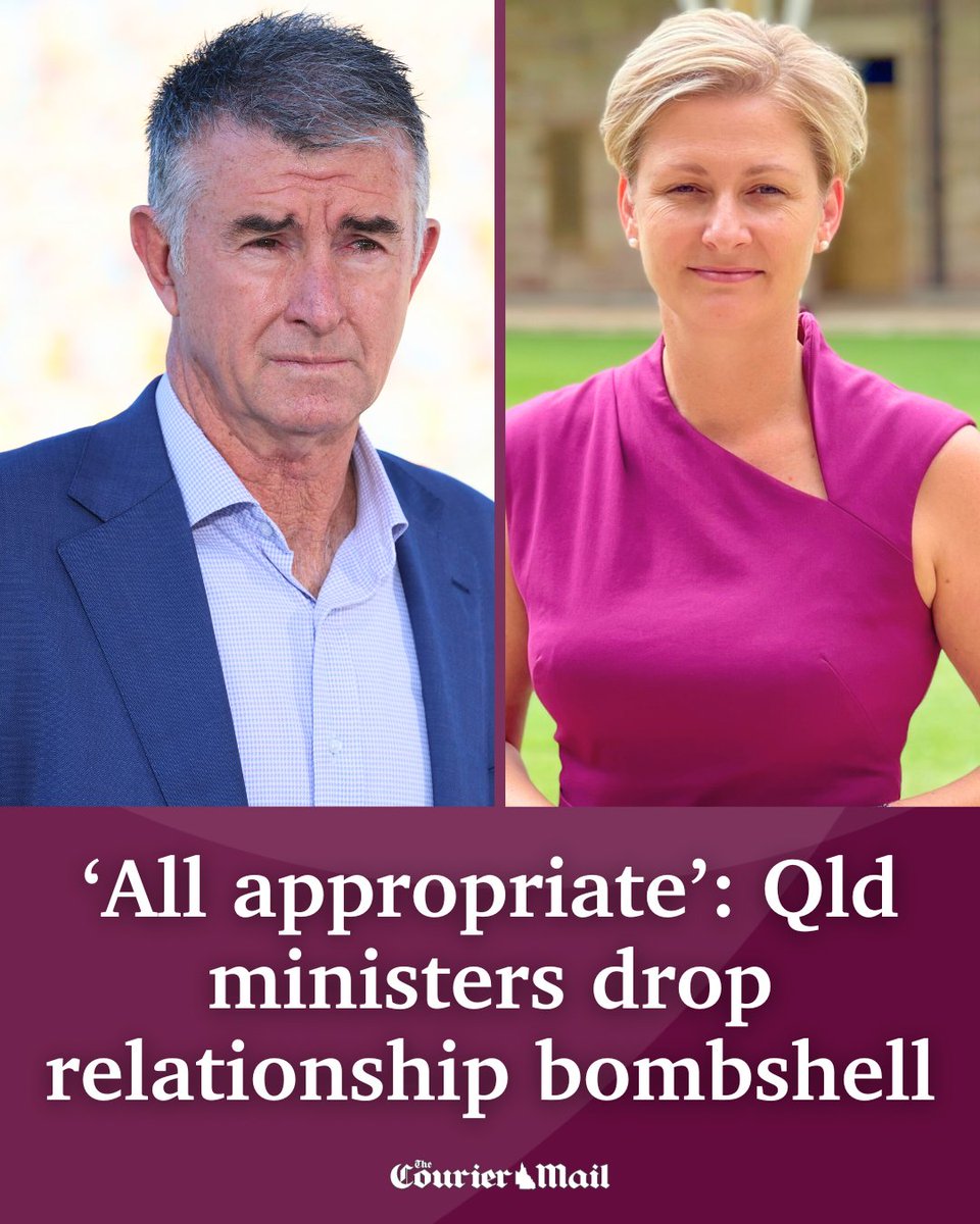 Two Queensland Government ministers have revealed they are in a relationship and have been seeing each other for some time.

Details: bit.ly/4ls8A8h

📲Download the Courier Mail app: onelink.to/37cwme