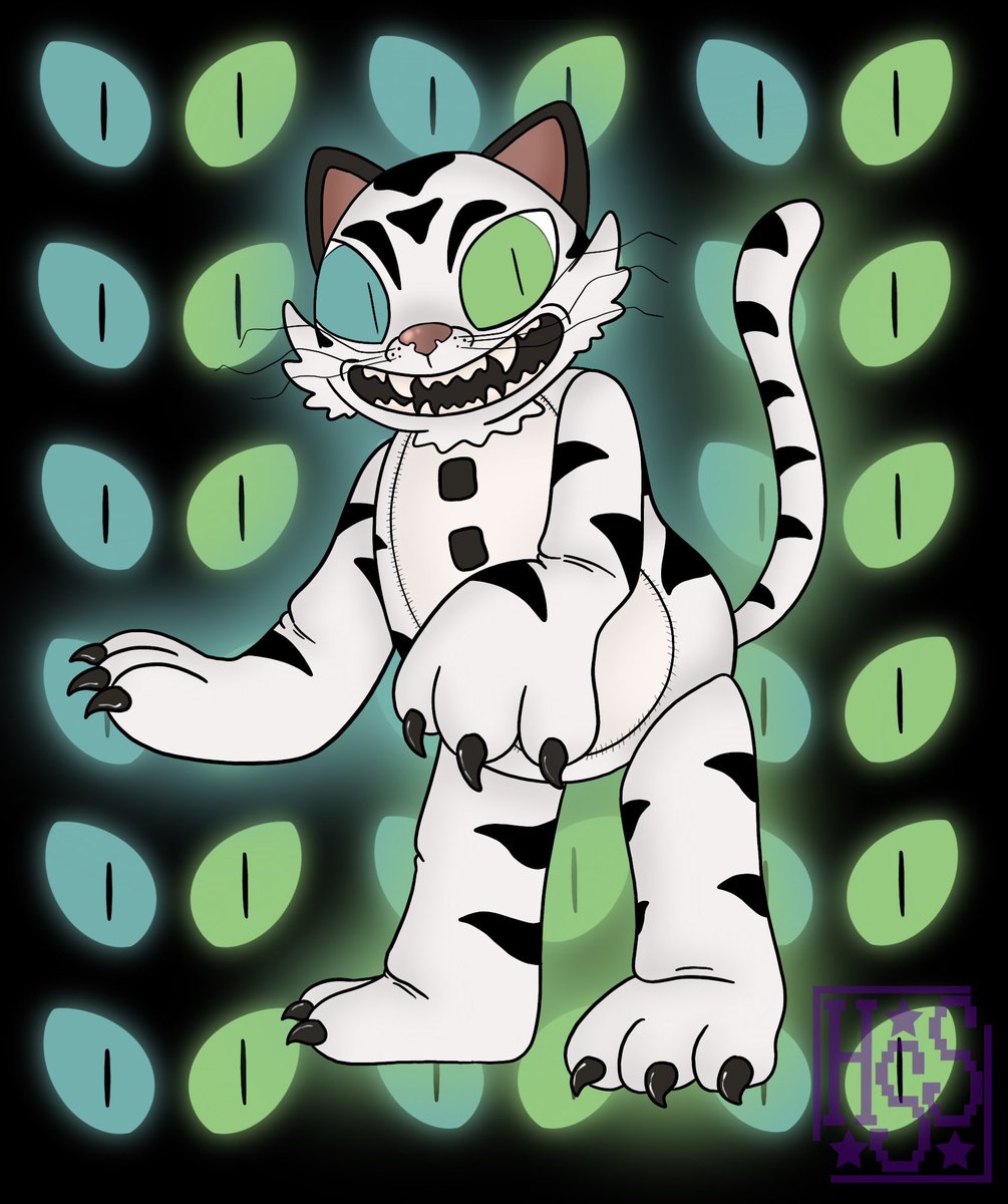 HumanSoulSama's tweet image. -White Tiger-
-Heres my take on the mysterious white tiger, I think I did a pretty good job 👍-
-Also I’ve decided to make a new watermark. It’s only a test right now so you’ll see it in future artwork-
#fnaf #fivenightsatfreddys #sotm #fnafsotm #sotmwhitetiger