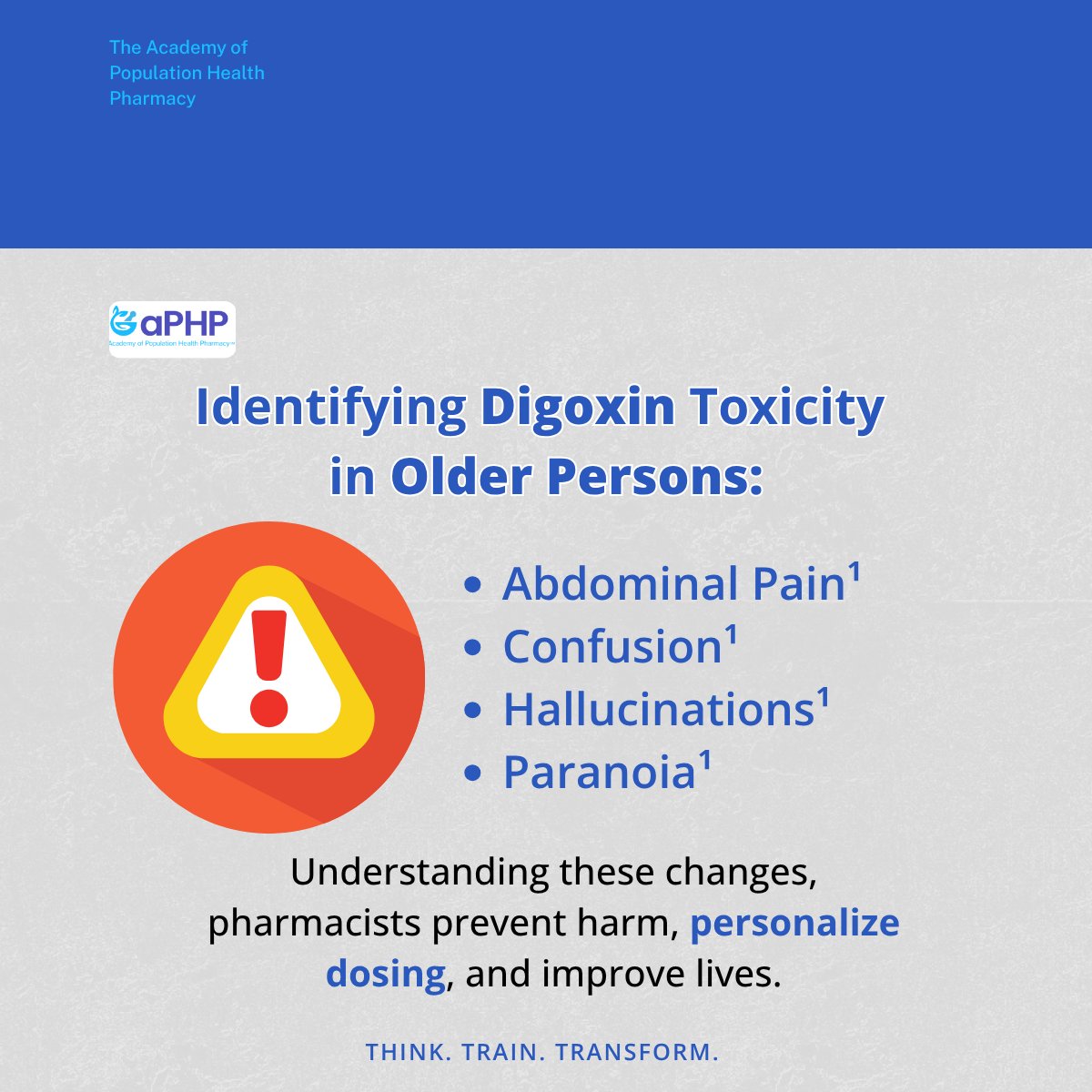 aPHP_Upskill's tweet photo. Digoxin toxicity in older persons may show up as confusion, hallucinations, and even paranoia.

Pharmacists trained in geriatric pharmacology prevent harm early.
🔗 https://t.co/Vvf8VguM3s
#DigoxinToxicityInOlderPersons #OlderPersonCare #GeriatricPharmacology #aPHP https://t.co/lINrp0DhZf