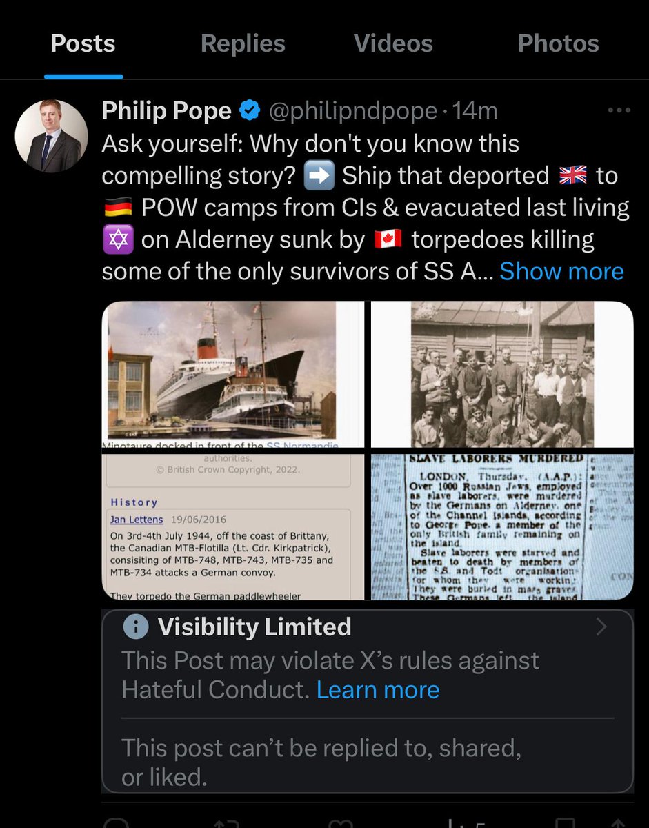 philipndpope's tweet image. First time this has happened to me on X. I'm just trying to share some family history relating to my great uncle George Pope - the last Briton liberated on Alderney WWII. I felt the below post interesting rather than pointed. What do you think?