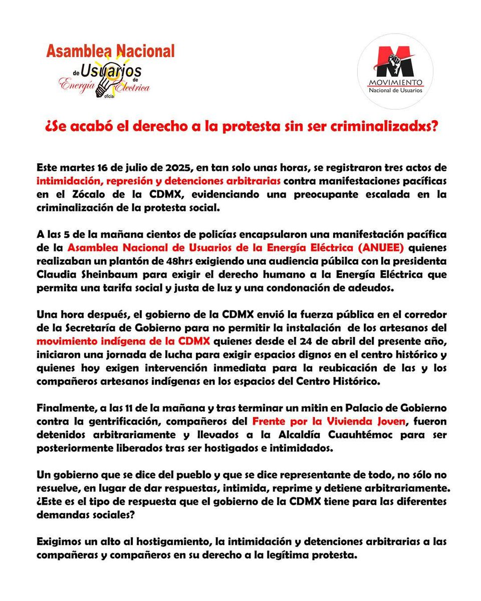 siimachumaa's tweet image. Nuestra solidaridad con nuestros compañeros de la ANUEE.
@CNDH @ClaraBrugadaM