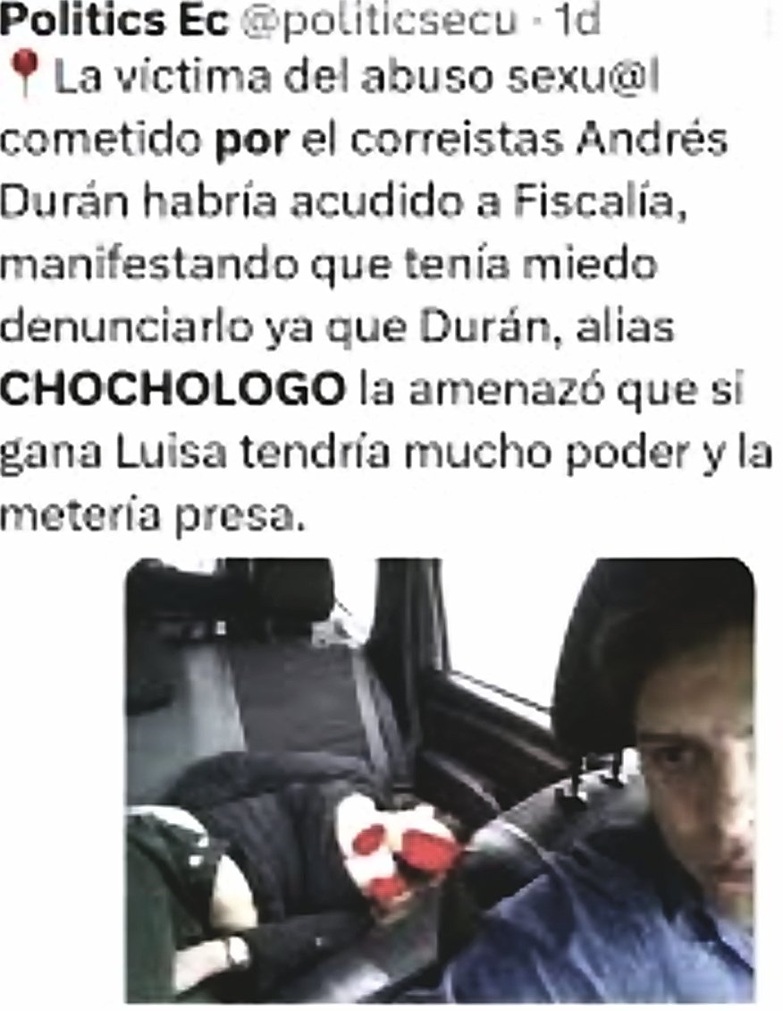 Qué les parece <a href="/X/">X</a> me suspendió la cuenta <a href="/Ec2EcRegreso/">Ec2EcRegresé</a> por qué al parecer se ofendió el VIOLADOR <a href="/AndresDuran177/">Andres Duran Corbacho</a> y sus amigos de mierda de <a href="/EcEnDirecto/">Ecuador En Directo</a> no les gustó que el VIOLADOR <a href="/AndresDuranEc/">Andrés Durán, El Chochólogo</a> FUERA EXPUESTO CÓMO EL VIOLADOR QUÉ ES, PORQUÉ SÍ CARA DE VERGA, ERES UN VIOLADOR🖕